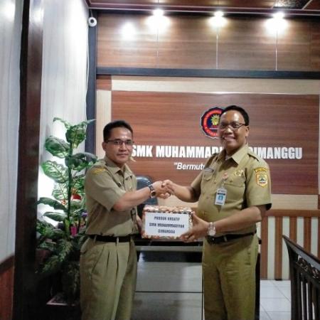 KUNJUNGAN KEPALA CABANG DINAS X DI SMK MUHAMMADIYAH CIMANGGU